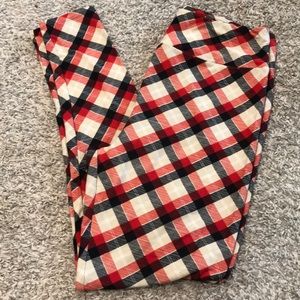 Christmas plaid TC leggings